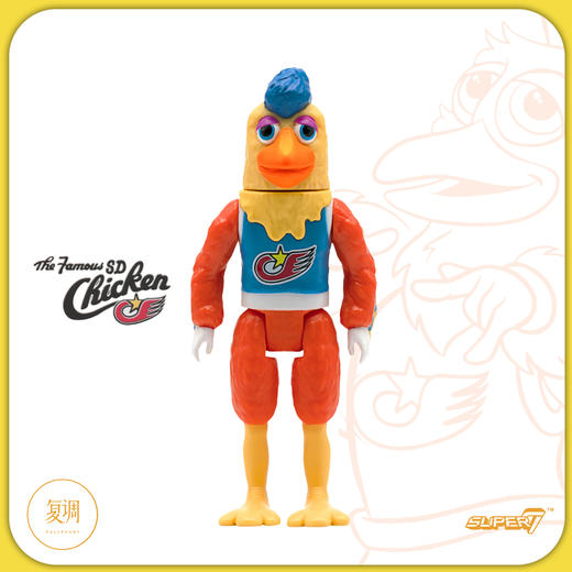 Super7 美国职业棒球联盟 吉祥物 圣地亚哥鸡 MLB Mascots ReAction SD Chicke n 挂卡 商品图1