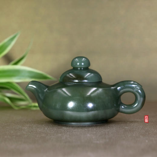 和田玉（碧玉）玉壶--西施壶（宋鸣放6673）79.84g 商品图0