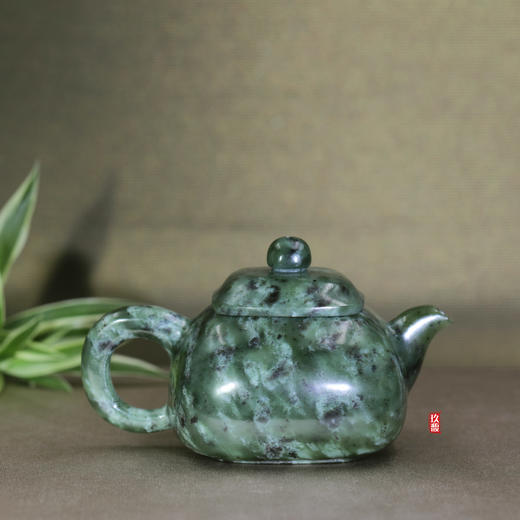 和田玉（碧玉）玉壶--方印壶（宋鸣放6669）177.24g 商品图1