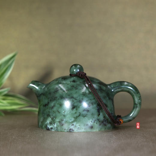 和田玉（碧玉）玉壶--贵妃壶（宋鸣放6668）151.52g 商品图0
