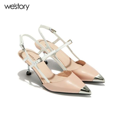 westory高跟一字带凉鞋百搭W282H60291 商品图3