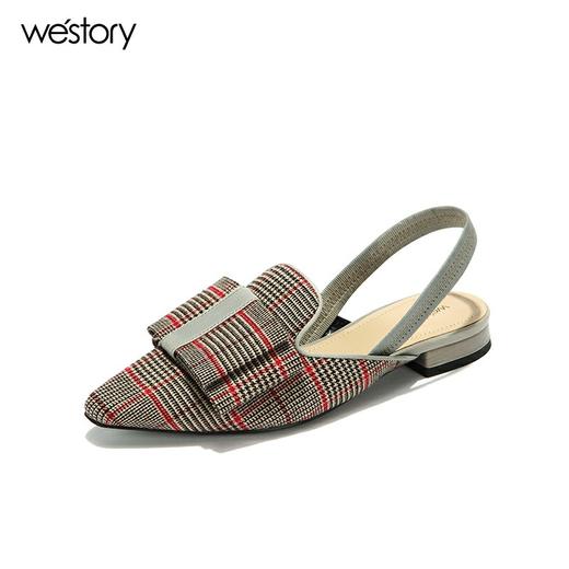 westory平底蝴蝶结百搭凉鞋W282H60231 商品图2