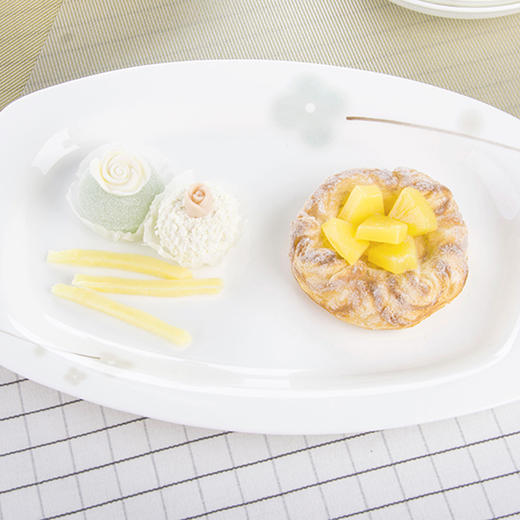 HOMY骨瓷单品-莉婉-12英寸方鱼盘 商品图0