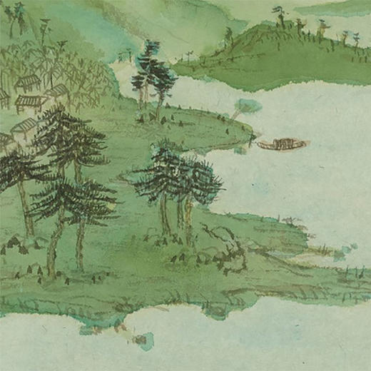 贾宽艺术复制画《新富春山居图》/画芯尺寸30.5*176cm/已装框 商品图3