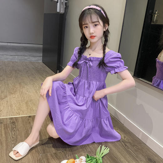 AB-K依BB女童网红2020新款夏季洋气小女孩公主裙 商品图0