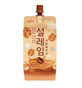 乐天 雪来淋咖啡奶昔160ml【中】롯데 설레임커피쉐이크160ml