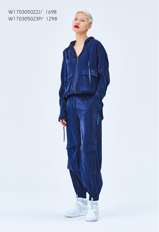 直筒收脚长裤 商品图0