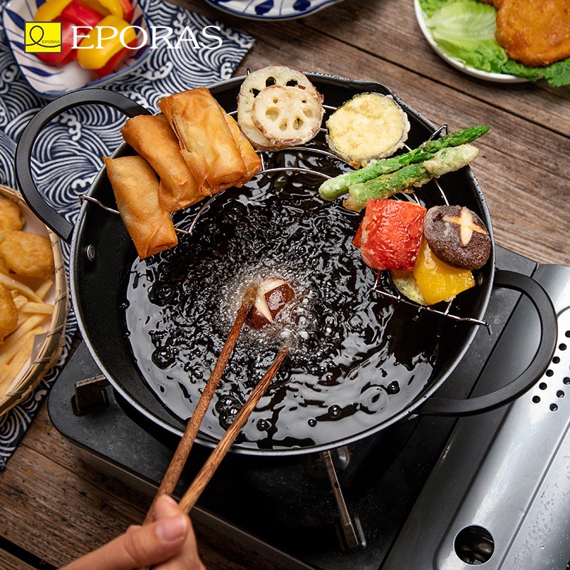 日本原装进口 eporas 天妇罗油炸锅
