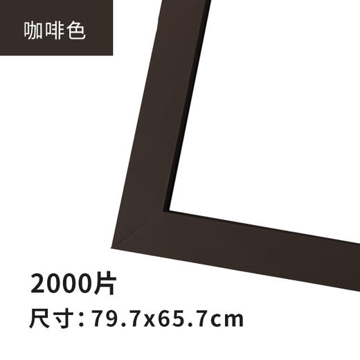 W1035 2000 實色框 咖啡色 商品图0