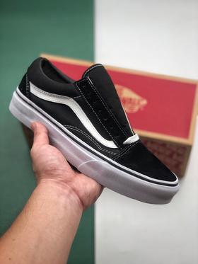 Vans 万斯/范斯 Comfycush Old Skool 19款全新翻盖盒 低帮休闲板鞋 经典黑 黑低 货号：VN000D3HY28