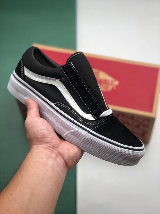 Vans 万斯/范斯 Comfycush Old Skool 19款全新翻盖盒 低帮休闲板鞋 经典黑 黑低 货号：VN000D3HY28 商品图0