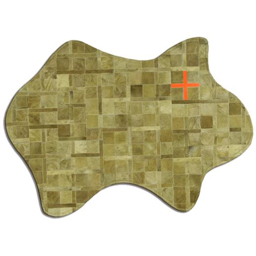 ZD·轻奢风格牛皮方毯 商品图0