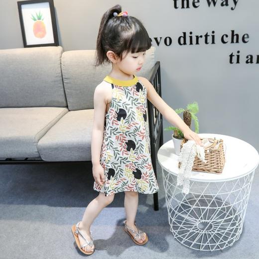 SKM-skb33-5韩版时尚中小童夏季花色吊带连衣裙潮 商品图3