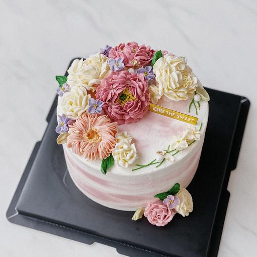 繁花 · 韩式裱花奶油蛋糕 商品图0