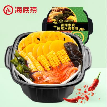 海底捞 自热火锅方便速食 香辣素食菜多多400g 商品图2