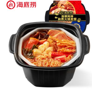 海底捞自热火锅方便速食香辣素食菜多多自煮自嗨小火锅食品零食400g 商品图0