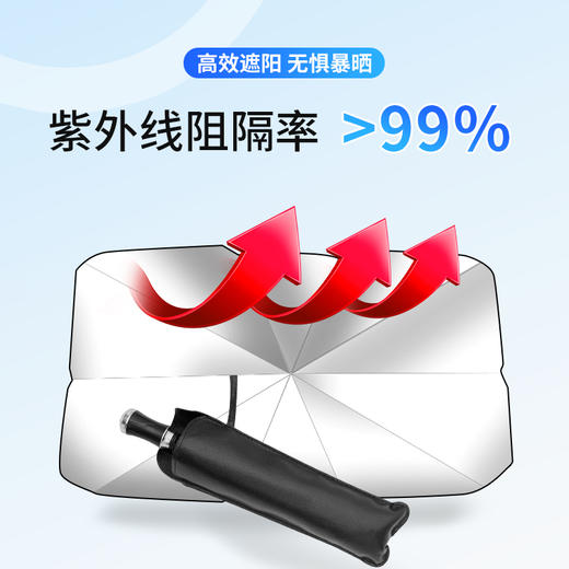 【防晒＋破窗二合一】前挡风玻璃遮阳伞 商品图1