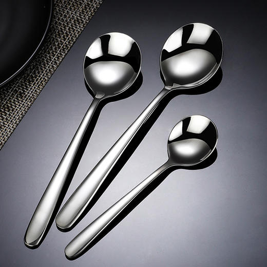 304不锈钢韩式长柄拌饭勺子 商品图3