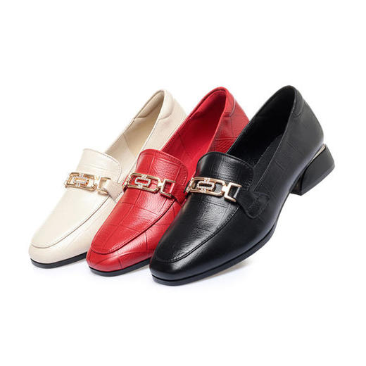 KQ-2995新款真皮软底软面女单鞋乐福鞋 商品图4