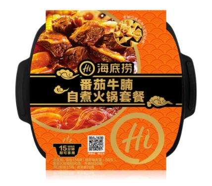 【限时特惠】海底捞 自热火锅方便速食 番茄牛腩365g+麻辣嫩牛435g+香辣素食400g+韩国泡菜381g 套餐 商品图6