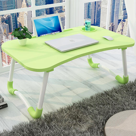 【简约学生折叠电脑桌懒人桌】烤漆腿防滑桌居家日用 床上笔记本电脑桌 商品图10