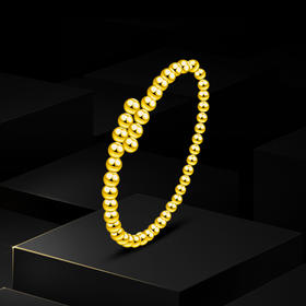 18K金连珠手镯时尚叠戴