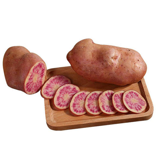 云南高原牛角花心洋芋七彩土豆坏果包赔 整件包邮 商品图1