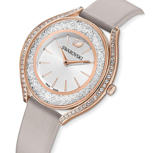 璀璨夺目！施华洛世奇Swarovski水晶女士石英腕表真皮表带 正品有授权 商品图1