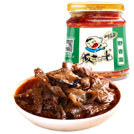 饭扫光下饭菜280g 野香菌 野竹笋 爽脆木耳 爆炒金针菇 商品图0