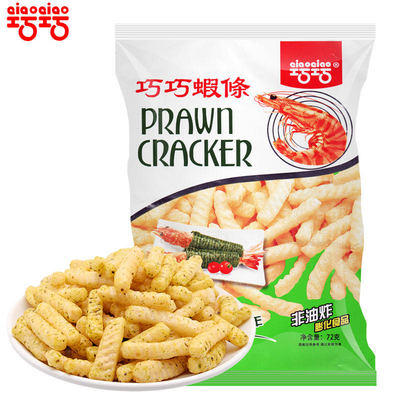 【巧巧】膨化食品海苔味,原味虾条72g
