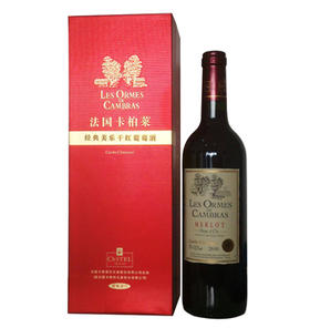 法国卡思黛乐卡柏莱经典美乐干红葡萄酒