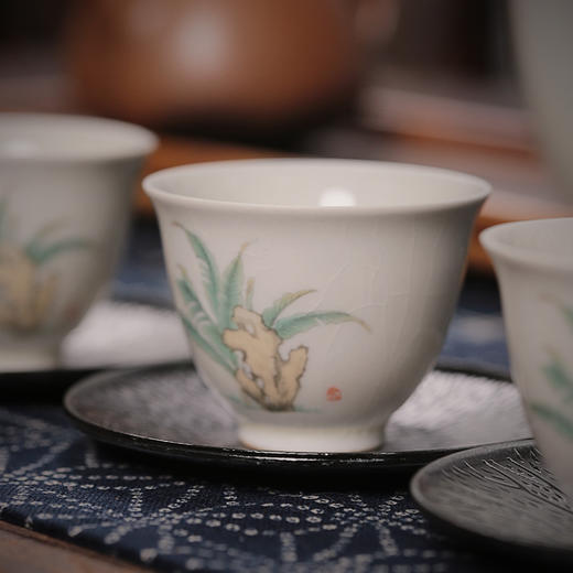 【茶杯/品茗杯】古青釉070号杯6入_大叶茶杯 商品图2