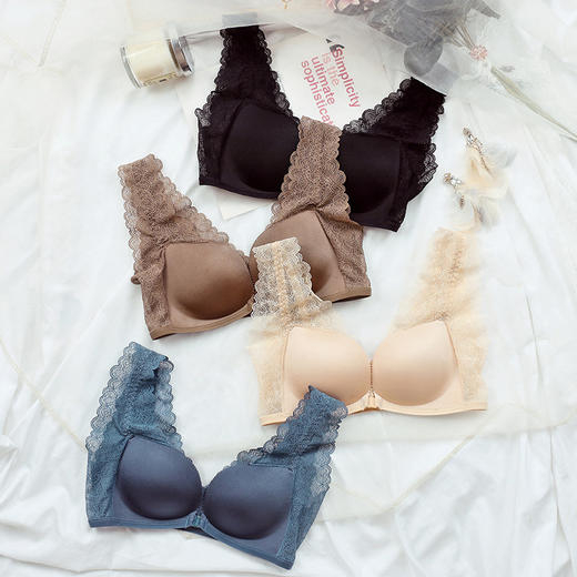 【3D立挺矫正文胸】轻轻一扣，矫正胸型收副乳 防外扩胸下垂 薄款透气 前扣设计 蕾丝美背 商品图3