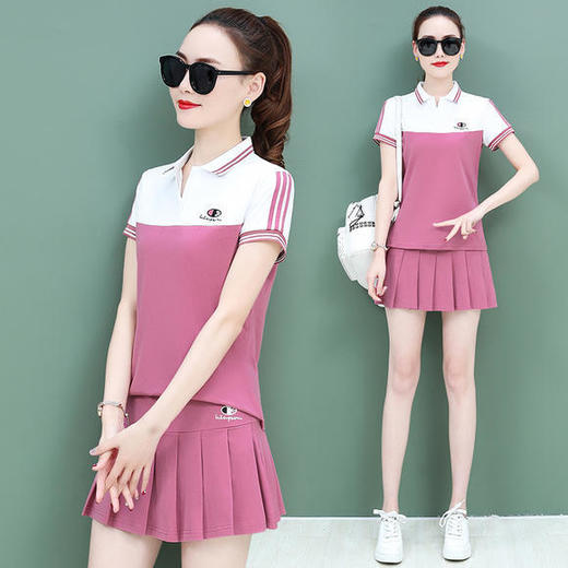 SP-BYUY1864新款休闲百褶裙套装 商品图2