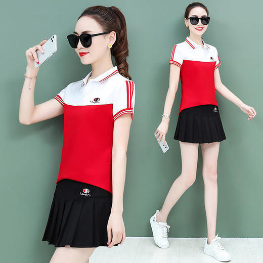 SP-BYUY1864新款休闲百褶裙套装 商品图1