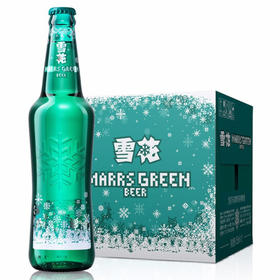 [啤酒]雪花马尔斯绿455ml*12瓶整箱