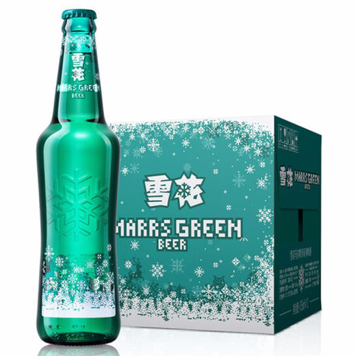 [啤酒]雪花马尔斯绿455ml*12瓶整箱 商品图0