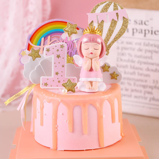 满月蛋糕女孩公主风图片