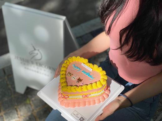 复古心形手绘奶油蛋糕 商品图2