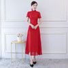 ZA-凤仙小清新蕾丝长款改良旗袍裙 商品缩略图1