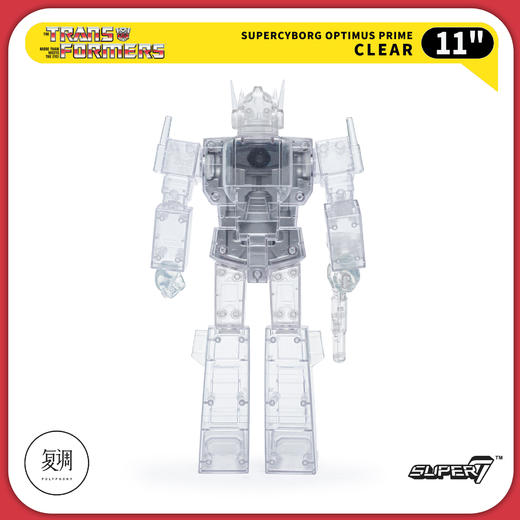现货 Super7 变形金刚 擎天柱 透明版 Transformers Super Cyborg Optimus Prime Clear 商品图2