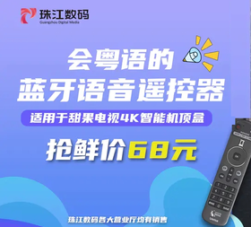 能听粤语普通话的语音遥控器来啦！