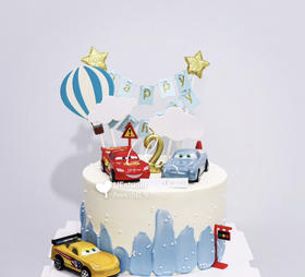 狮子家-汽车总动员主题生日蛋糕 纪念日蛋糕 聚会 仪式感必备