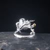 S925银，时尚个性简约气质海棠花开口戒指YM-JZ12243 商品缩略图3