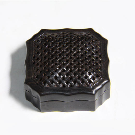 竹韵雅风编织纹-小° 紫光檀 单/双层香盒 商品图1