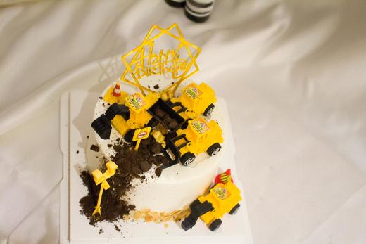 狮子家-挖掘机生日蛋糕 纪念日蛋糕 聚会 仪式感必备 商品图0