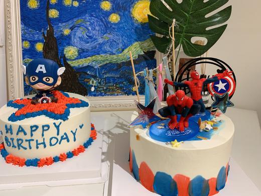 狮子家-美国队长蜘蛛侠系列生日蛋糕 纪念日蛋糕 聚会 仪式感必备 商品图0