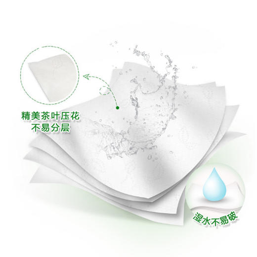 【心相印手帕纸加厚4层*12包】茶语擦手纸加厚居家日用 商品图2