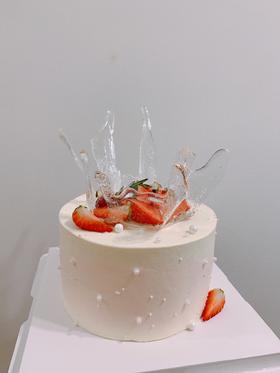 狮子家-ins风草莓生日蛋糕 纪念日蛋糕 聚会 仪式感必备