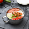 【碗】*圆形不锈钢泡面碗 大号家用中式泡面碗带盖 学生宿舍泡方便面碗 商品缩略图1